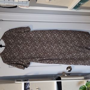 Vintage silky midi dress (plus size)